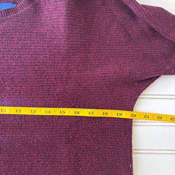 Apt. 9 Women's Crew Neck Sweater - Burgundy - Picture 7 of 8